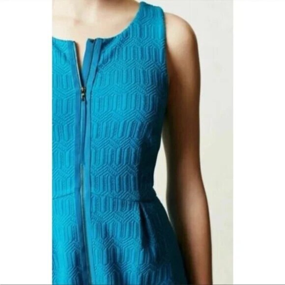 Anthropologie | Leifsdottir Tonnelle Textured Fit and Flare Dress, size 8 - Picture 3 of 16